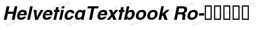 HelveticaTextbook Ro字体转换